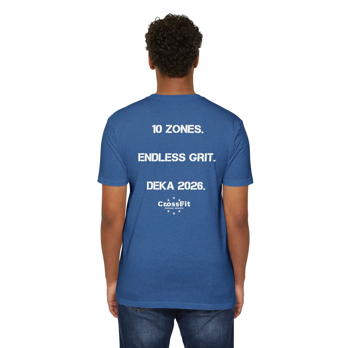 CrossFit DEKA 2026 T-Shirt — "10 Zones. Endless Grit." Athletic Tee