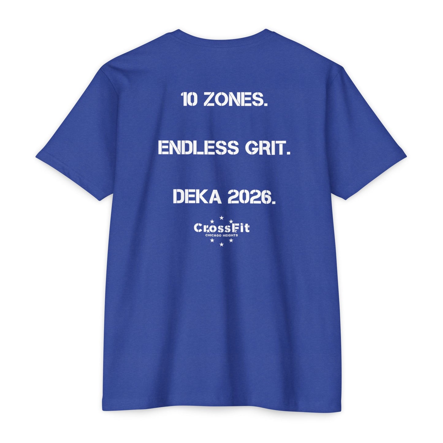 CrossFit DEKA 2026 T-Shirt — "10 Zones. Endless Grit." Athletic Tee