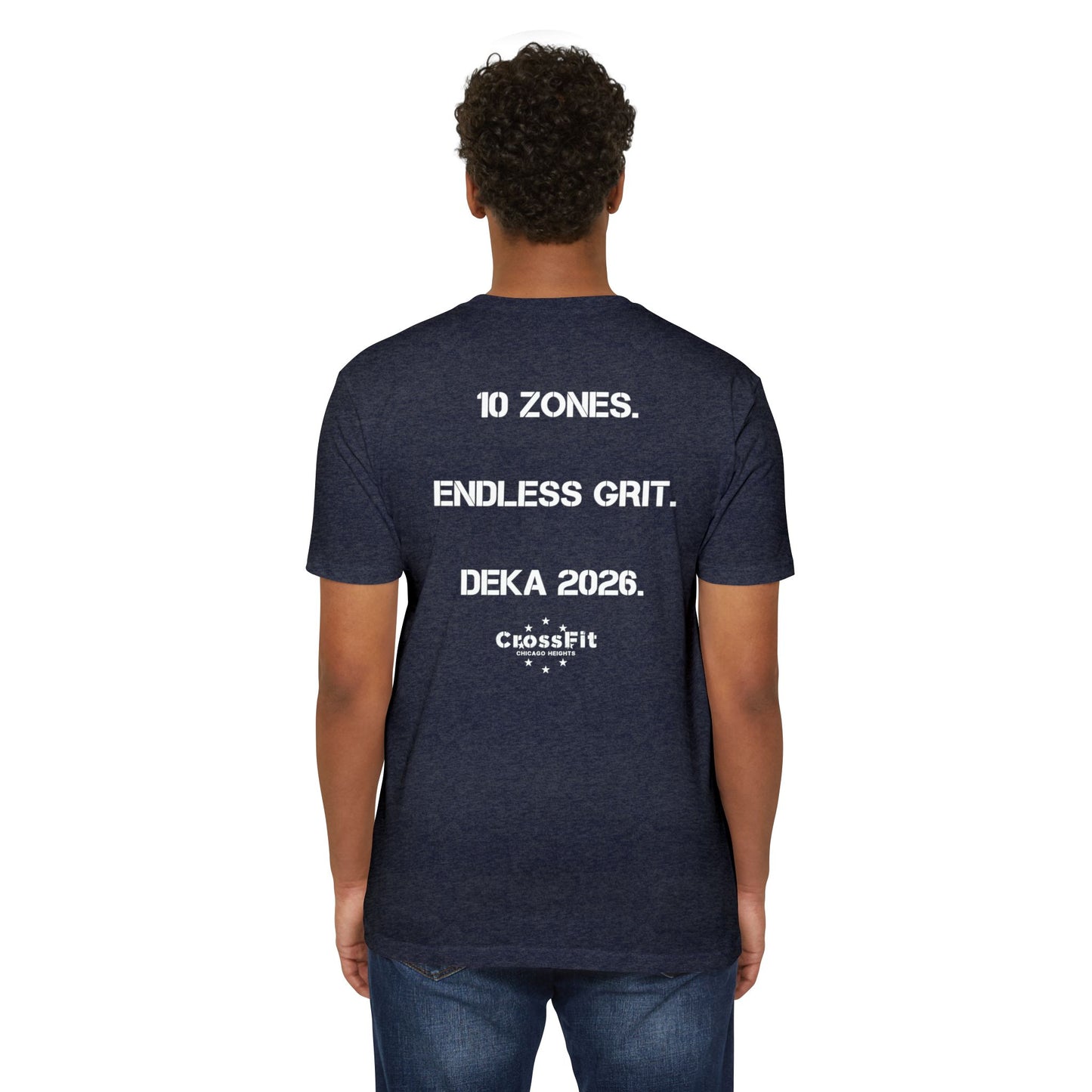 CrossFit DEKA 2026 T-Shirt — "10 Zones. Endless Grit." Athletic Tee