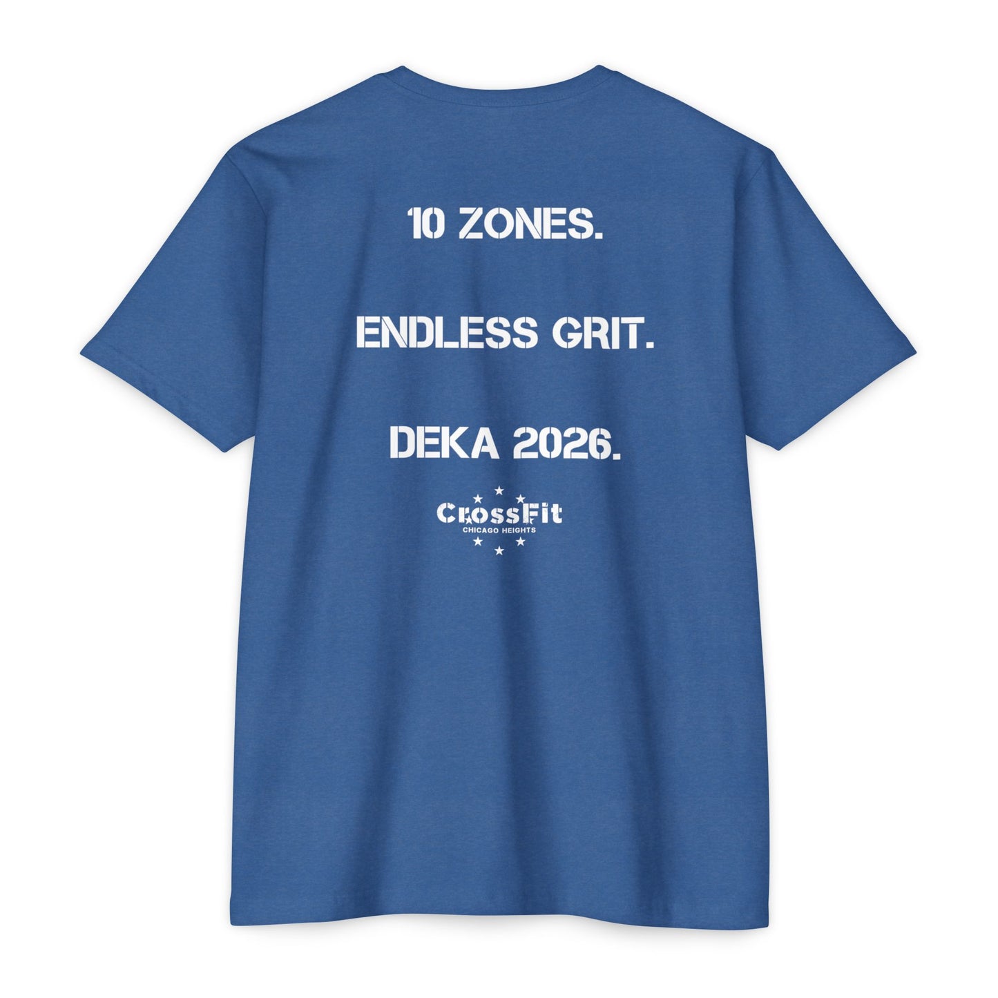 CrossFit DEKA 2026 T-Shirt — "10 Zones. Endless Grit." Athletic Tee