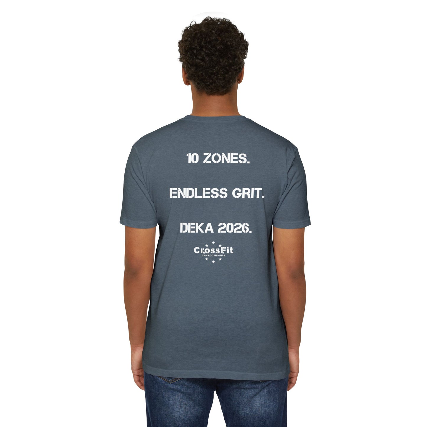 CrossFit DEKA 2026 T-Shirt — "10 Zones. Endless Grit." Athletic Tee