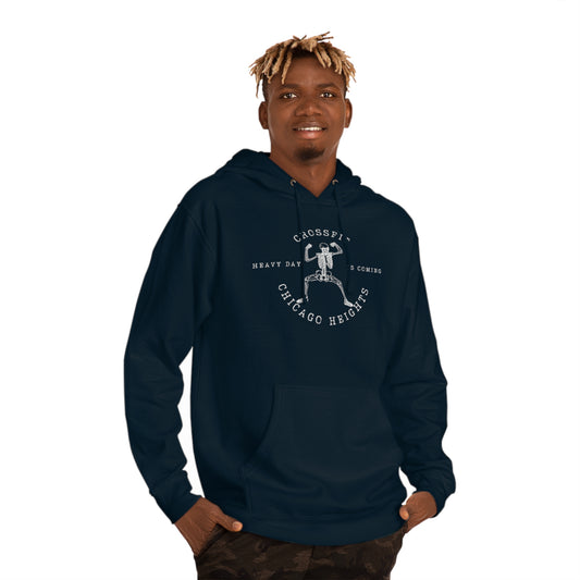 Skeleton Heavy Day Pull over Hoodie