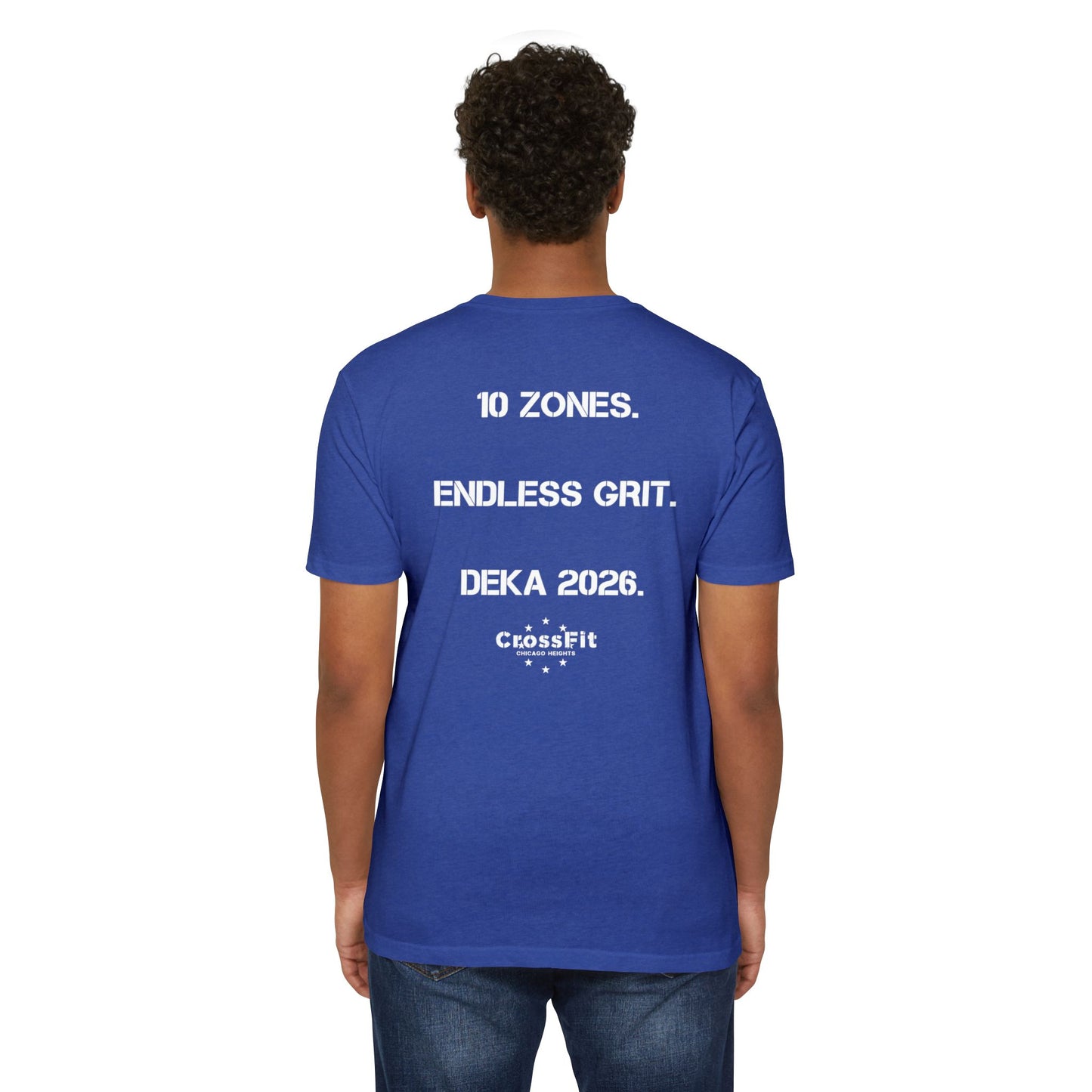 CrossFit DEKA 2026 T-Shirt — "10 Zones. Endless Grit." Athletic Tee